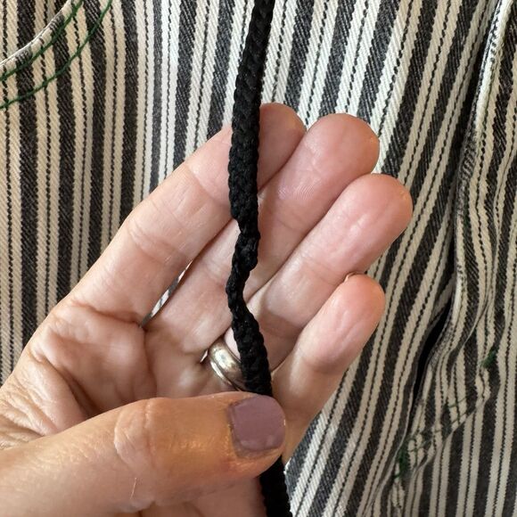 VTG Cross Colours Dig It Black White Striped Baggy Hip Hop Jeans 32 (30) USA - Picture 13 of 16